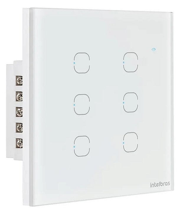 Automacao interruptor inteligente wifi intelbras eiw 1006 touch branco