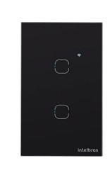 Automacao interruptor inteligente wifi intelbras eiw 1002 touch preto