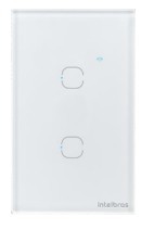 Automacao interruptor inteligente zigbee intelbras eiz 1102 touch branco