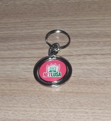 Chaveiro giratório NETLUSA - Dupla face