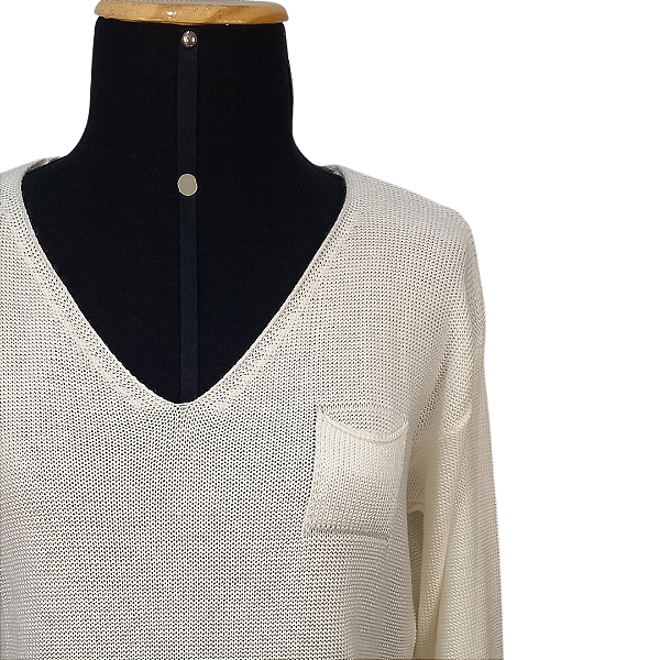 Tricot Decote V Off