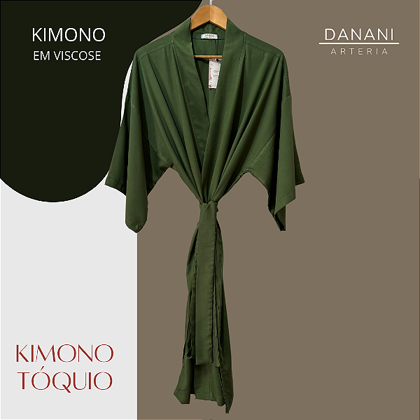 Kimono Tóquio Verde Militar