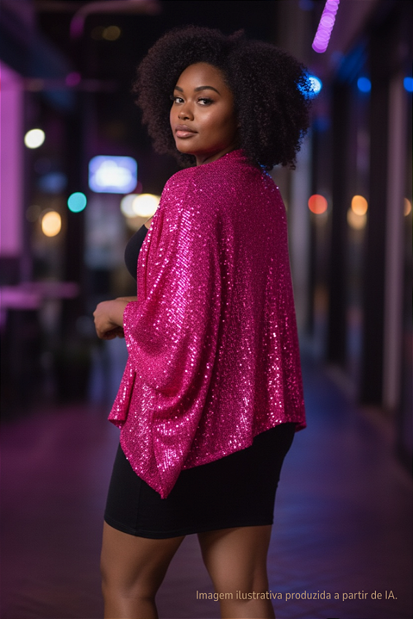 Kimono paetê Maravilha