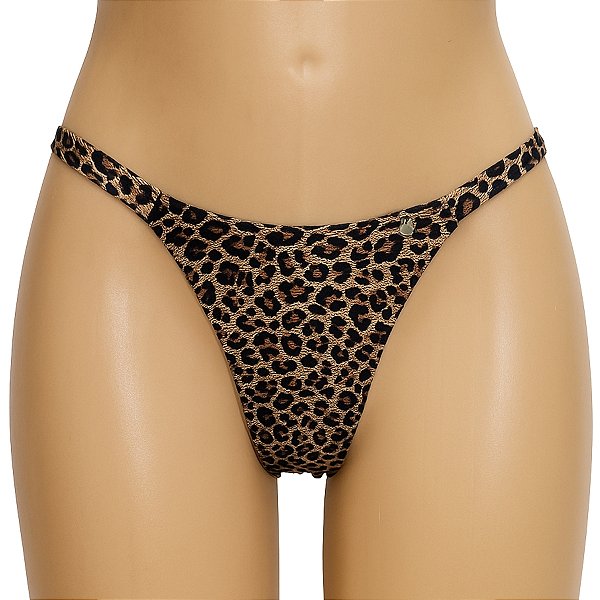 Calcinha para aquendar estampa Oncinha suplex tucking trans drag travs