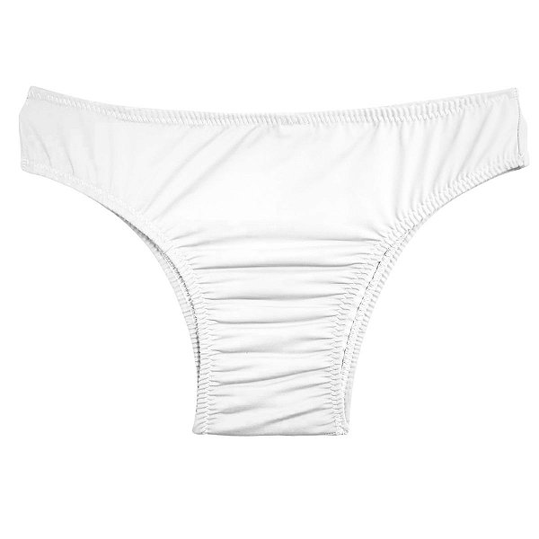 Calcinha Mulher Trans Tradicional Média Conforto Poliamida Branco