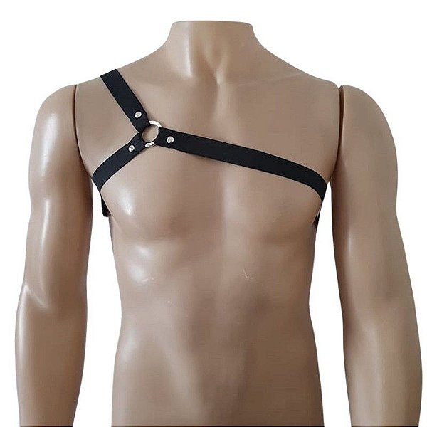 Arreio Harness Masculino Elastico modelo um ombro transversal gladiador