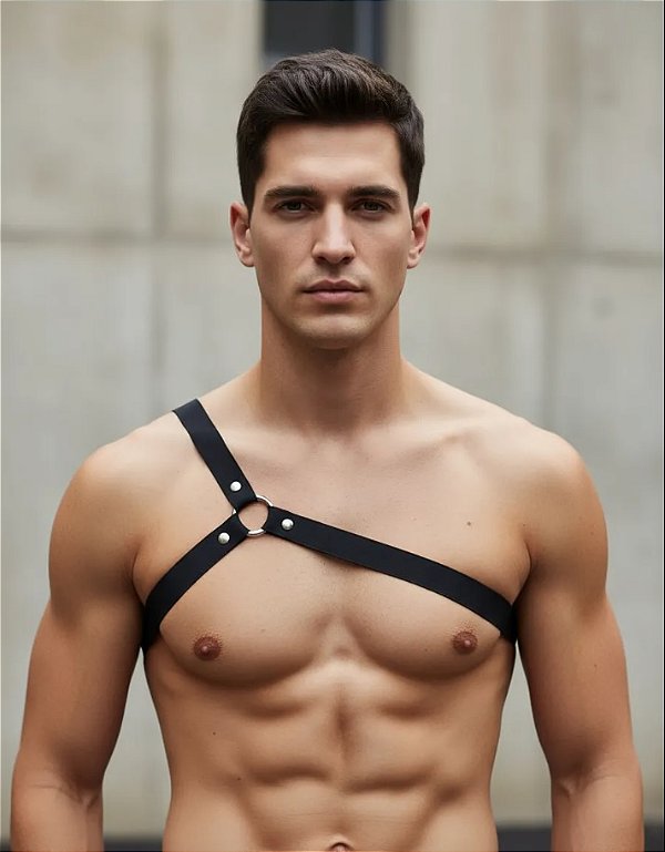 Arreio Harness Masculino Elastico modelo um ombro transversal gladiador