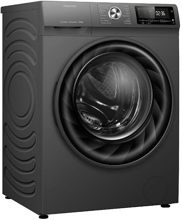 Lava e Seca Hisense Steam, com 13 Programas de Lavagem - WD3S13, Titanium 220V