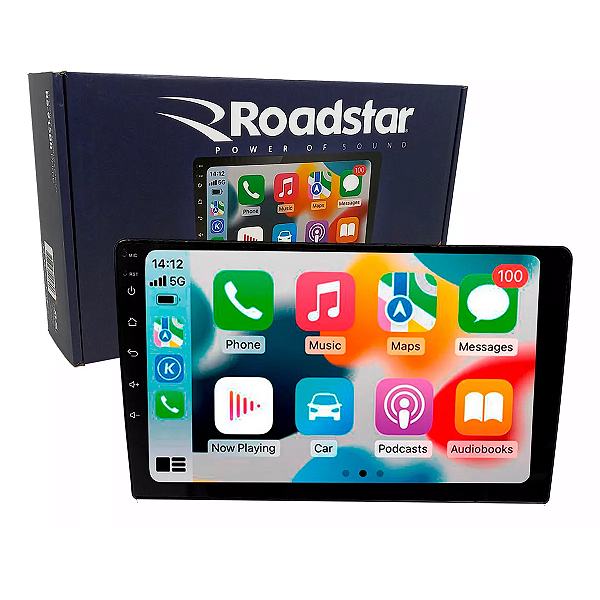 MP5 2 DIN 9'' COM SISTEMA ANDROID E CARPLAY E ANDROID AUTO SEM FIO (2GB+32GB) QUADCORE (RS-915BR PRIME))