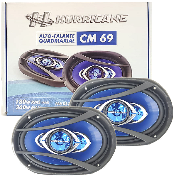 KIT 6X9 - CM69 QUADRIAXIAL (180WRMS) (90WRMS CADA) (HURRICANE)