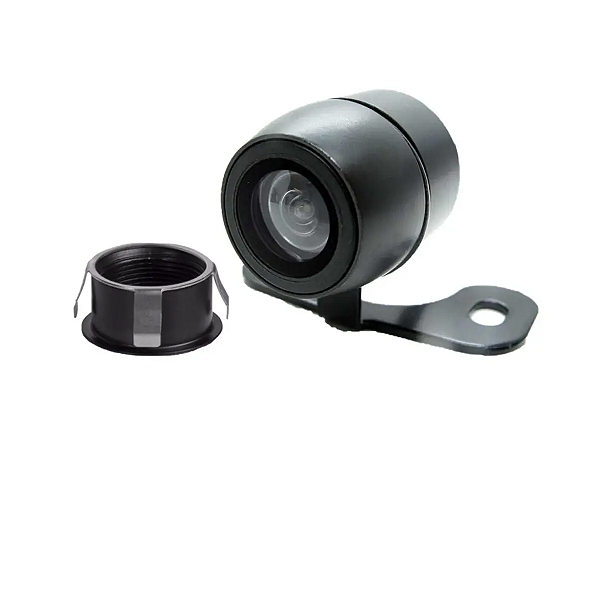 CÂMERA DE RÉ 12V (FURADA + SUP BORBOLETA) (E TECH)