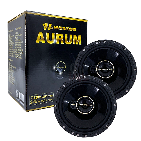 KIT 6POL - AURUM  A6T TRIAXIAL (120WRMS) (60WRMS CADA) (HURRICANE)