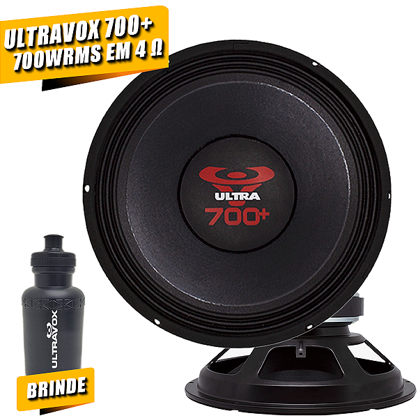 WOOFER ULTRA 700+ 12" 700WRMS BOBINA 4Ohms (ULTRAVOX)