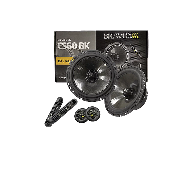 KIT 2 VIAS - CS60BK (65WRMS) (BRAVOX)