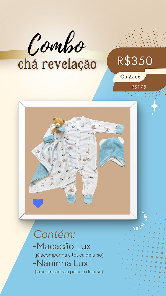 COMBO CHÁ REVELAÇÃO