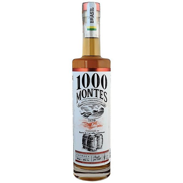 Cachaça 1000 Montes Carvalho 3AOB 500ml