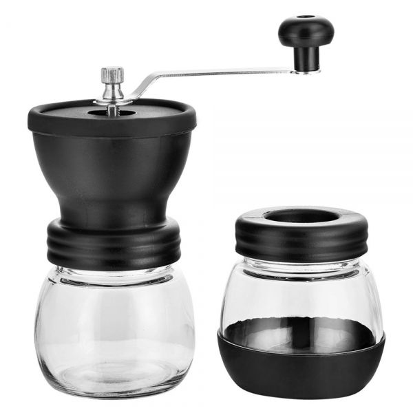 Moedor de café acabamento em vidro e lâmina de cerâmica