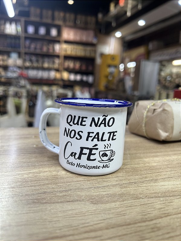 Caneca Esmaltada Que Não Nos Falte