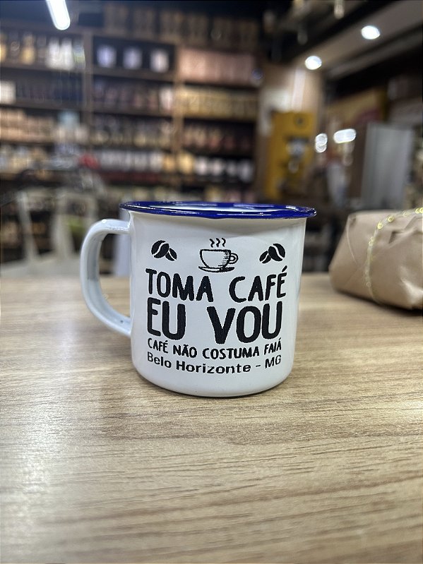 Caneca Esmaltada Toma Café