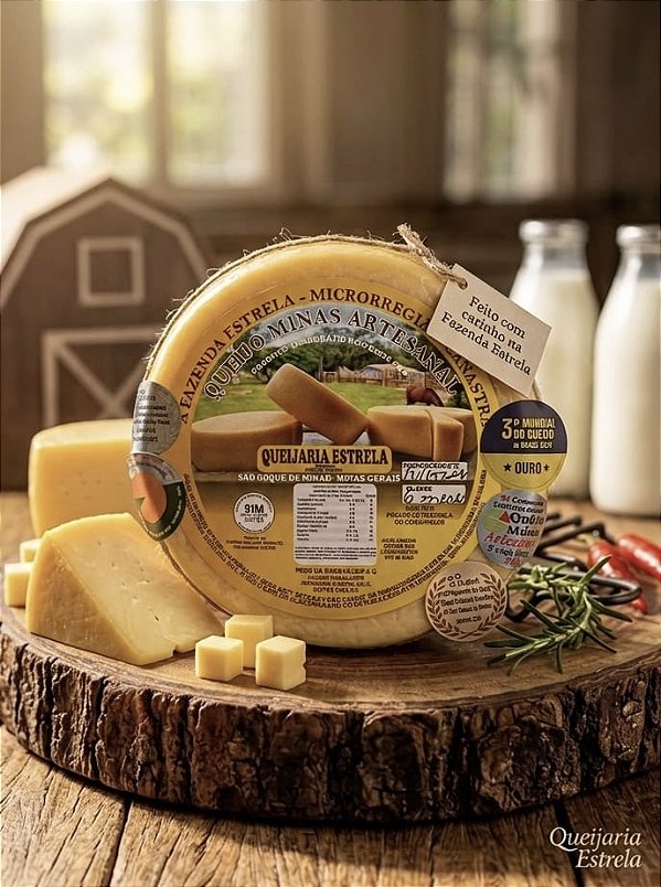 Queijo Fazenda Estrela - 1/4 aprox. 300g