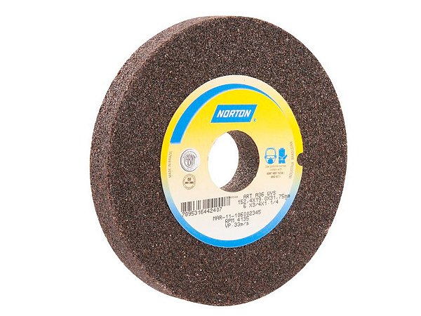 Rebolo Reto Norton Para Uso Geral 10" X 1.1/4" X 1.1/2"