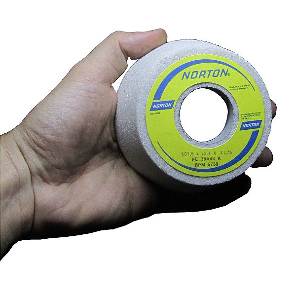 Rebolo Copo Cônico Branco Para Retífica 4 X 2 X 31,75mm