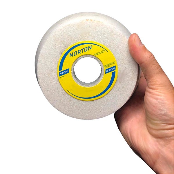 Rebolo Copo Cônico Branco Para Retífica 6" X 2" X 31,75mm