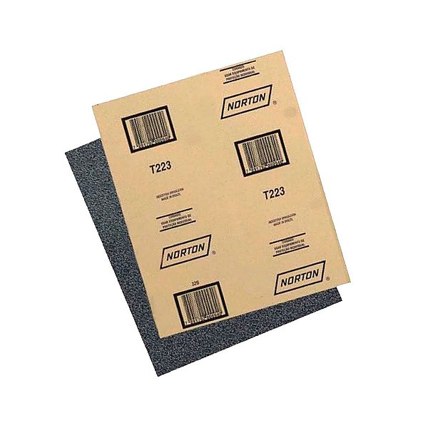 Lixa D'Agua Acabamento Pintura Ferro Metal Norton 50 Folhas