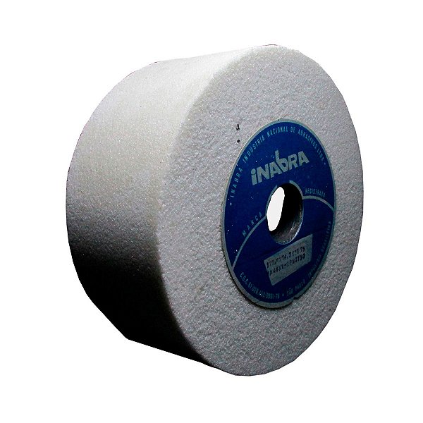 Rebolo Copo Reto Branco AA 7 Polegadas x 3" Para Retifica