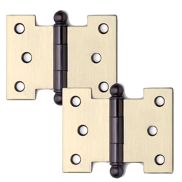 Dobradiça Palmela 4" Kit Com 2 Colonial Janela Porta Balcão