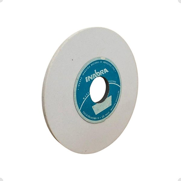 Rebolo Reto 6 Polegadas x 3,0 mm Para Afiação Grão Branco