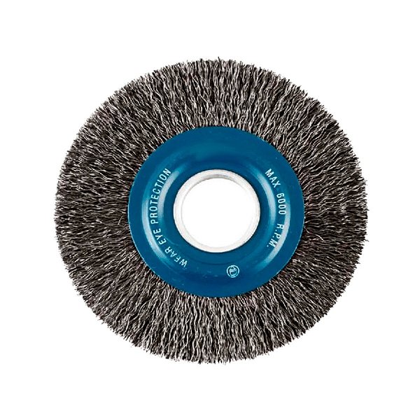 Escova de Aço Para Esmeril Circular 8 Polegadas x 25mm