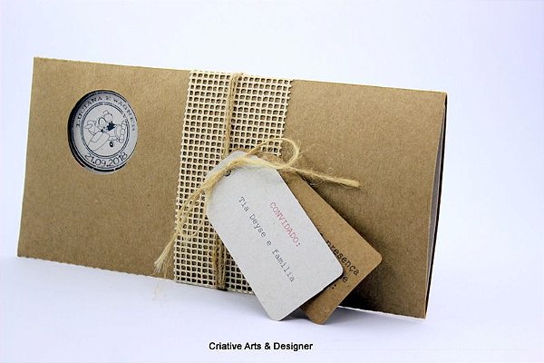 Convite Rústico Passaporte