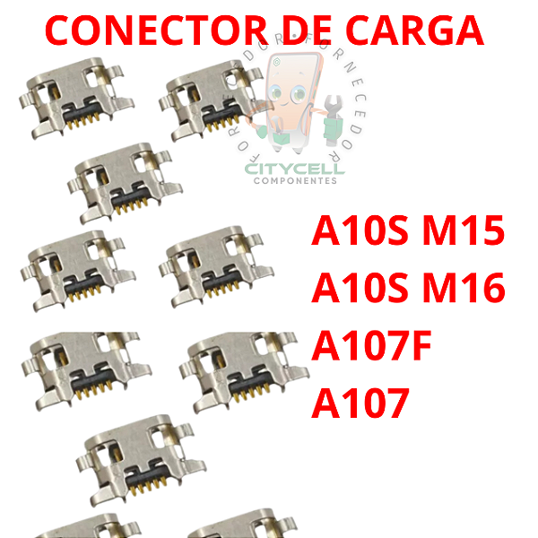 CONECTOR DE CARGA A10S A107F A107 SM-A107F Micro USB A10S M15  A10S M16