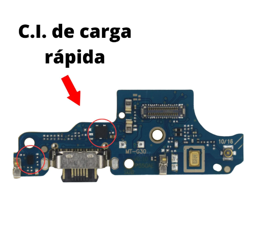 PLACA CARGA MOTO G30 TURBO