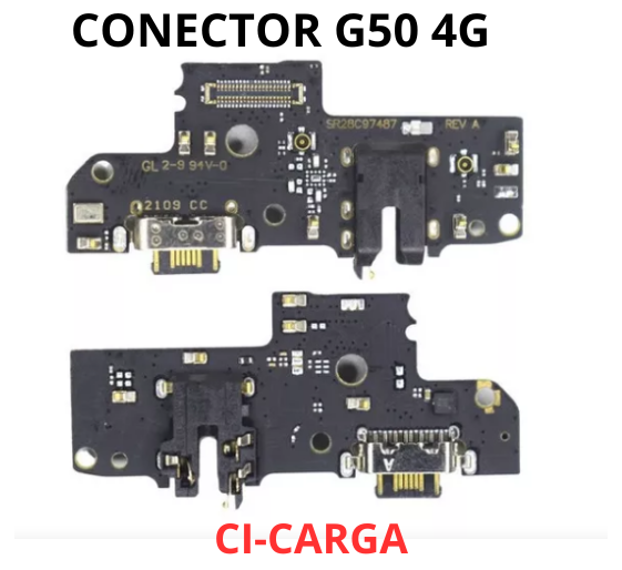PLACA CONECTOR DE CARGA MOTO G50 4G XT2137 COM MICROFONE CI DE CARGA