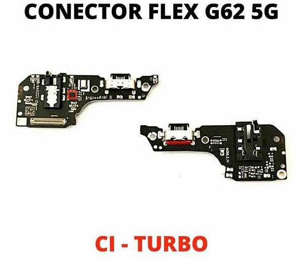 PLACA CONECTOR DE CARGA MOTO G62 5G COM MICROFONE CI DE CARGA