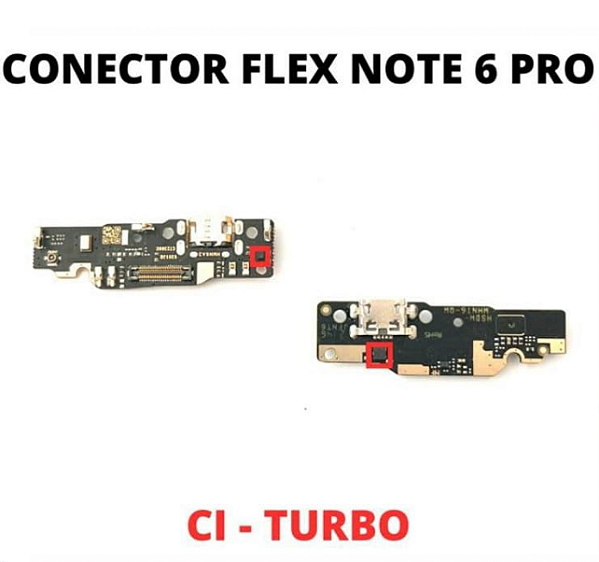 PLACA CONECTOR DE CARGA XIAOMI NOTE 6 PRO NOTE6 COM CI