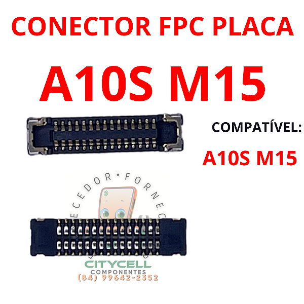 CONECTOR FPC PLACA MÃE DISPLAY A10S M15