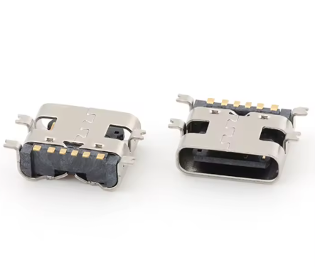 CONECTOR DE CARGA UNIVERSAL TIPO C 6 PINOS Vertical