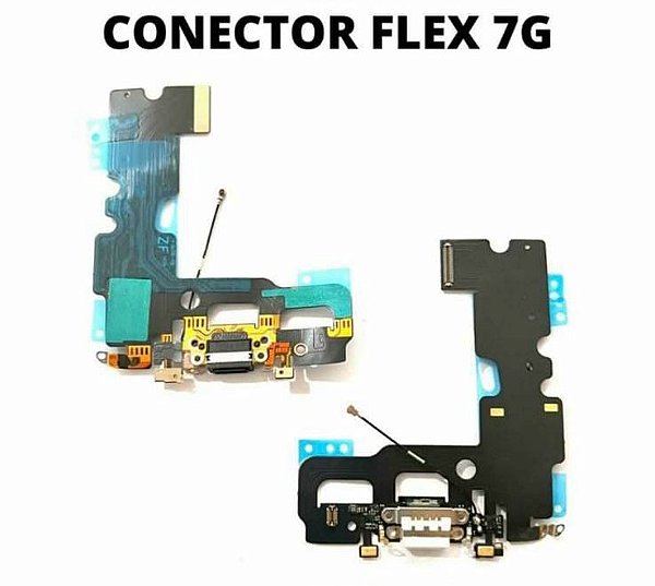 DOCK DE CARGA CONECTOR FLEX IPHONE 7G preto