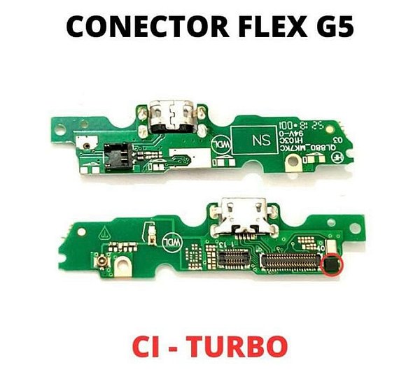 PLACA CONECTOR DE CARGA G5 DOCK XT1672 COM MICROFONE