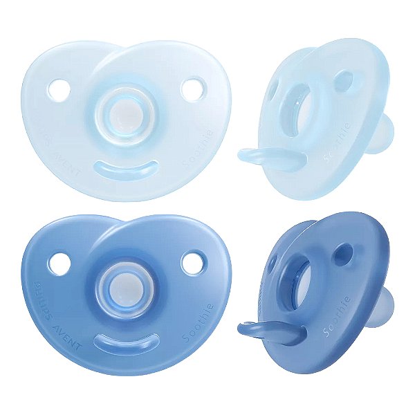 Chupeta Soothie Dupla Azul 4-6 Meses Avent