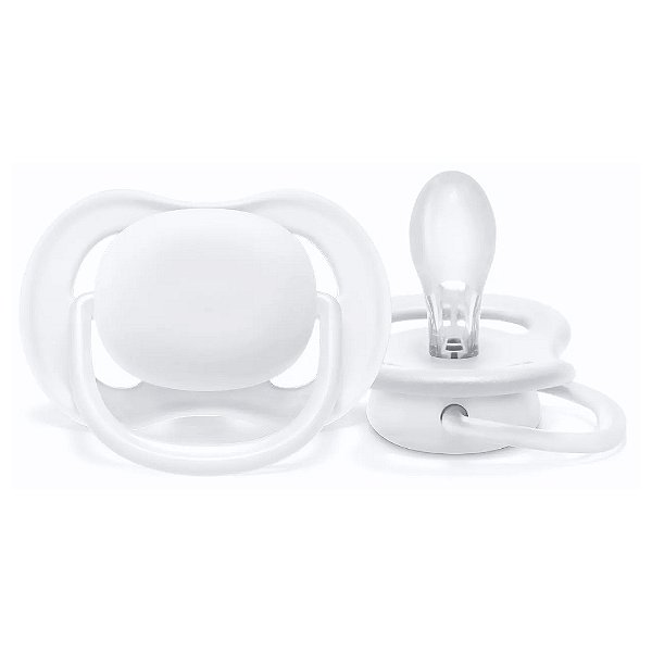 Chupeta Ultra Air Unitaria Lisa 6-18 Meses Neutra Avent