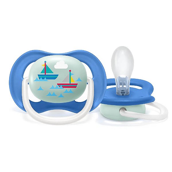 Chupeta Ultra Air Unitaria Barcos 6-18 Meses Menino Avent
