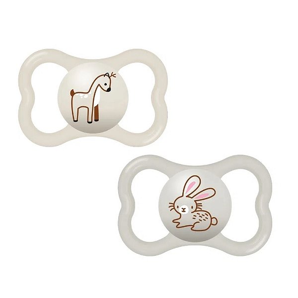 Chupeta Air MAM Dupla 16+ Meses Neutra