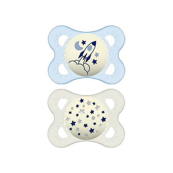 Chupeta Mam Original Night Dupla 0-6 meses Menino