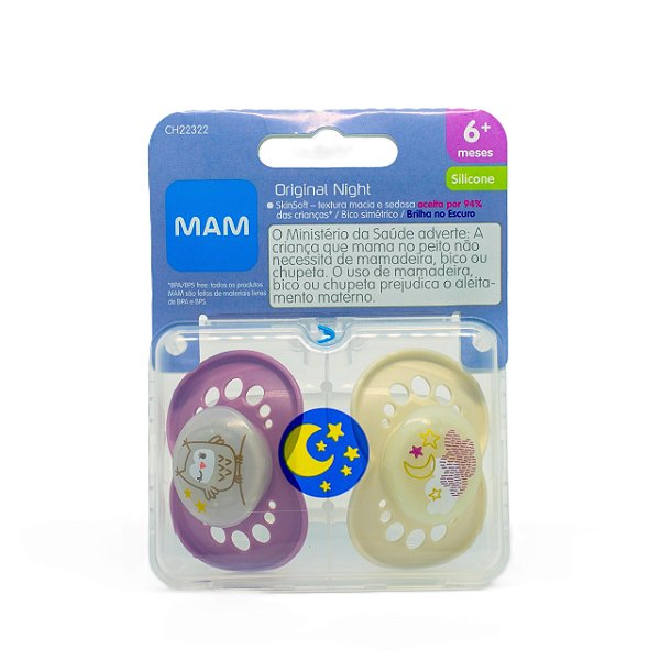 Chupeta Mam Original Night 6+ meses Menina