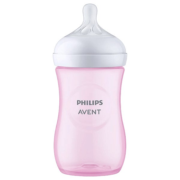 Mamadeira Pétala 3.0 Rosa Philips Avent 260ml Bico N°3