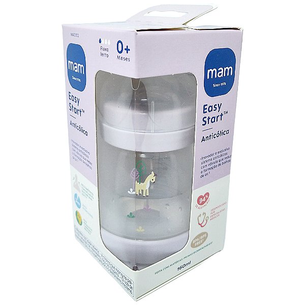 Mamadeira Mam Easy Start Rosa 160ml 0+ meses